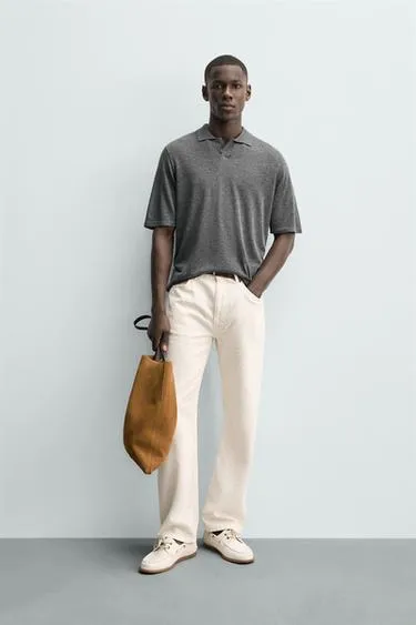 Трикотажное поло Relaxed Fit- Заказать в России