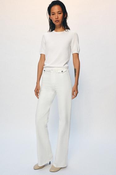 Zara Джинсы клёш с высокой посадкой — коллекция ZARA «ZW»