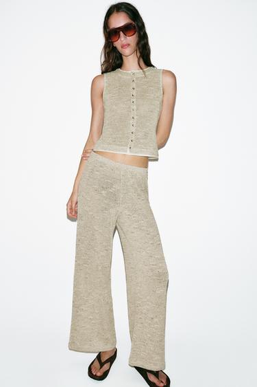Zara Топ-жилет с пуговицами