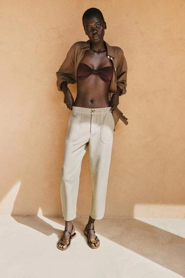Trousers with elastic waist