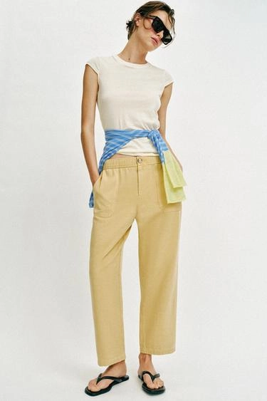 Elastic waist trousers