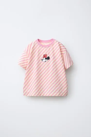 Футболка в полоску с резиновой нашивкой Minnie Mouse © Disney