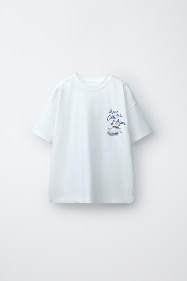 Zara Футболка с принтом