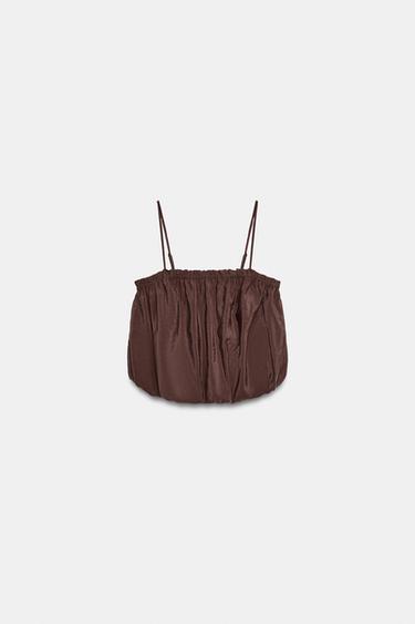 Zara Топ-баллон на бретелях