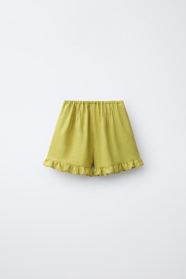 Zara Бермуды из 100% льна
