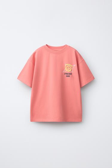 Zara Футболка с рельефным принтом