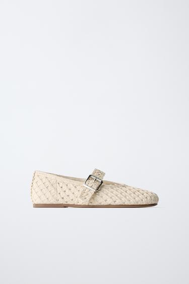 Zara Балетки из рафии купить с доставкой.