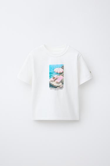 Zara Футболка с фотопринтом