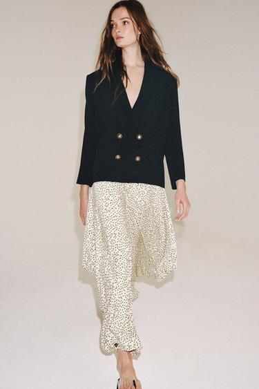 Zara Драпированные брюки с принтом — коллекция ZARA «ZW»