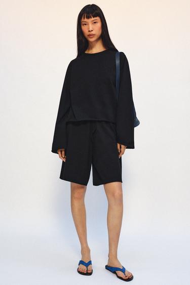 Zara Футболка реглан с длинными рукавами купить с доставкой.