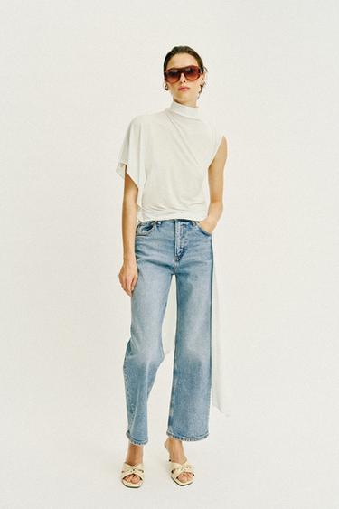 Zara Джинсы Z1975 прямого кроя с высокой посадкой