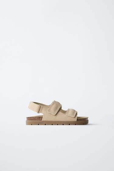 Сандалии barefoot из кожи с ремешками