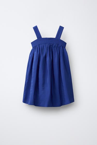 Zara Платье из поплина со складками