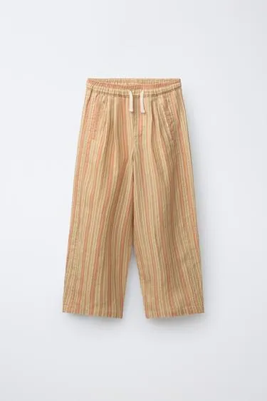 Брюки Relaxed Fit в полоску- Заказать в России