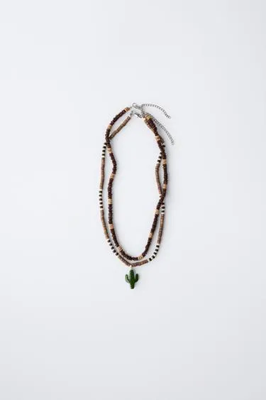 Набор из двух деревянных бусинных ожерелий с куликом- Заказать в России