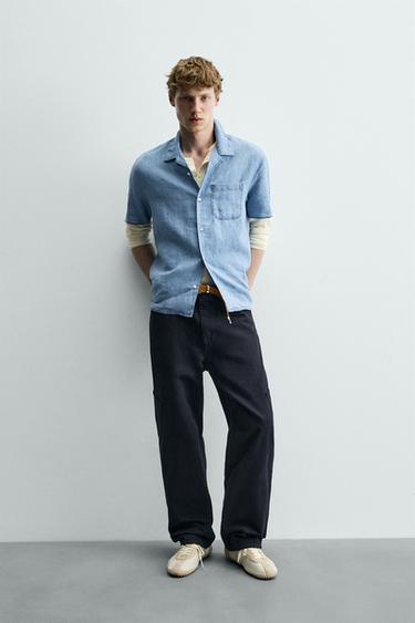 Рубашка Relaxed Fit из 100% льна