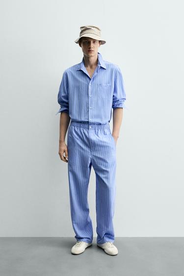 Zara Брюки стандартной посадки в полоску
