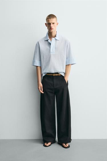 Zara Поло  с текстурой