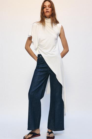 Zara Джинсы  с высокой посадкой — коллекция ZARA «ZW»