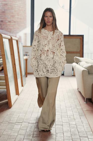 Zara Широкие струящиеся брюки купить с доставкой.