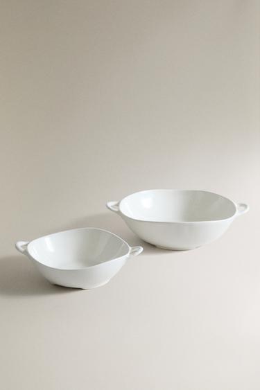 Zara Салатник из фарфора с ручками купить с доставкой.
