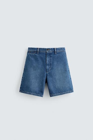 Zara Джинсовые шорты чинос