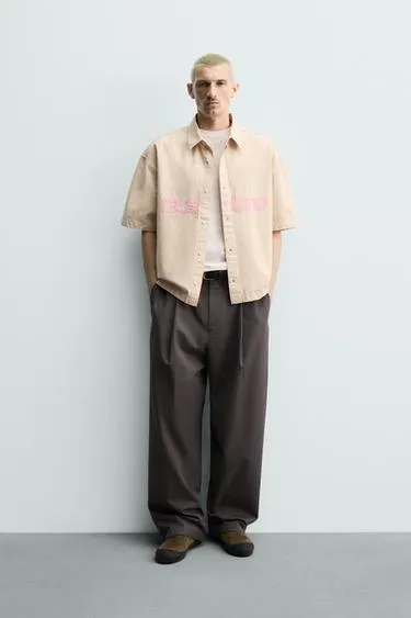 Куртка-рубашка Boxy-Fit с нашивками