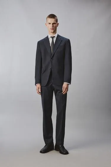 Клетчатый костюмный блейзер Regular Fit
