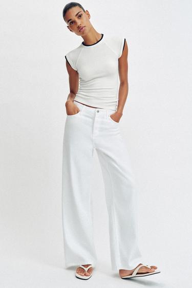 Zara Футболка с коротким рукавом и двойным эффектом купить с доставкой.