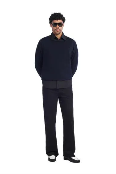Свитер укороченные Fit изо льна и шерсти