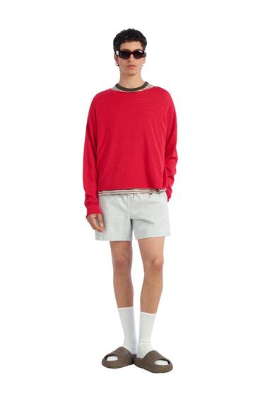 Свитер Cropped Fit изо льна и шерсти- Заказать в России