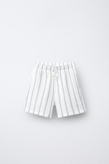 Zara Шорты-бермуды в полоску