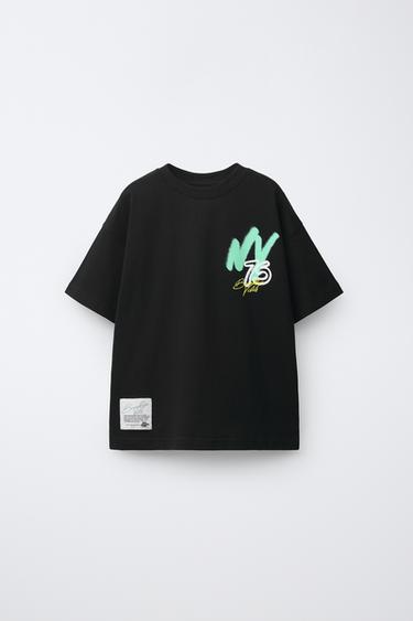 Zara Футболка с принтом граффити