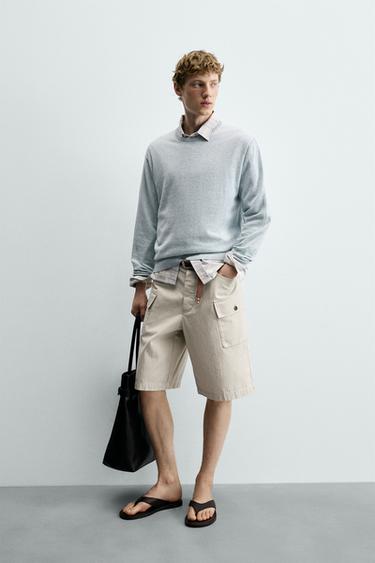 Zara Свитер из смесового хлопка купить с доставкой.
