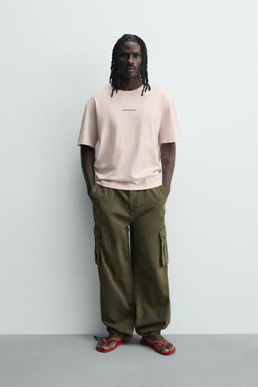 Zara Футболка  с надписями купить с доставкой.