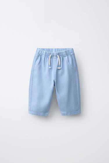 Zara Свободные брюки из саржи