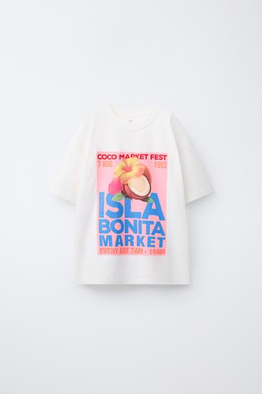 Zara Футболка с принтом COCO