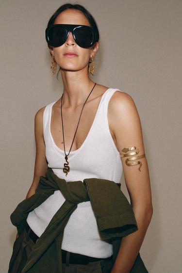 Zara Ожерелье-шнурок «змейка»