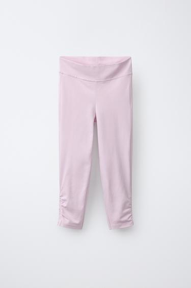 Zara Легинсы капри со сборкой