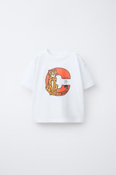 Zara Футболка с анималистическим принтом