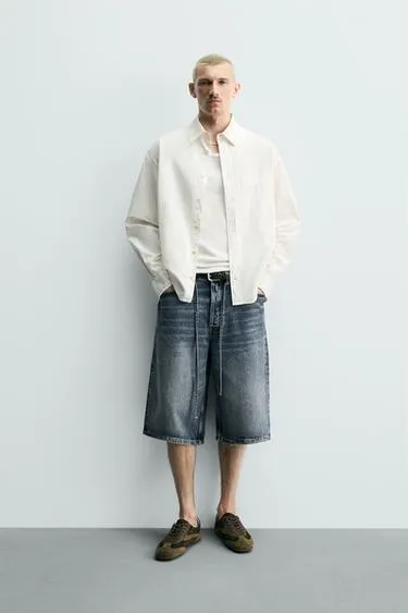 Джинсовые шорты Baggy Fit- Заказать в России