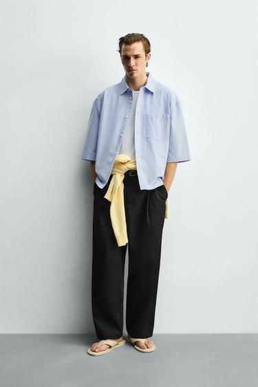 Рубашка Boxy Fit с карманом