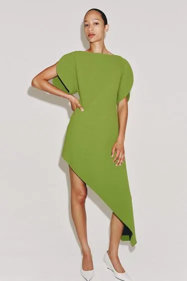 Асимметричное платье — коллекция Zara «Zw»- Заказать в России