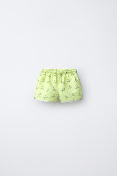 Zara 1-6 лет/ плавки-бермуды с туканами