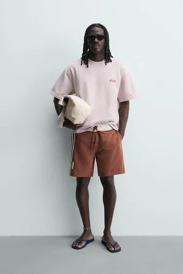 Длинные плавательные шорты с лентами pukas surf x zara
