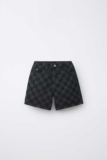 Zara Шорты-бермуды в клетку «дамка»