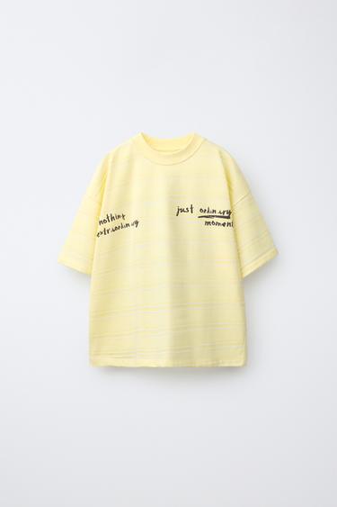 Zara Футболка в полоску с надписью купить с доставкой.