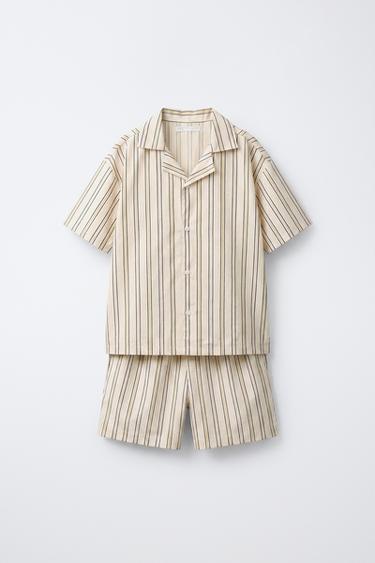Zara 6-14 лет/пижама-рубашка в полоску купить с доставкой.