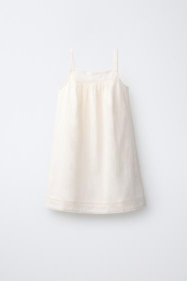 Zara 6-14 лет/ночная рубашка с кружевом