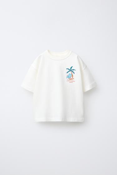 Zara Футболка с вышивкой